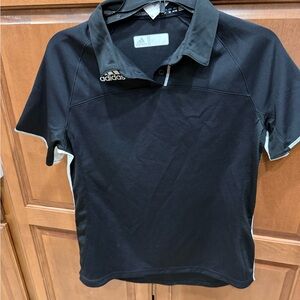Adidas Black and White Polo Shirt